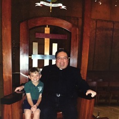 Patrick met up with Uncle Rich in 2nd grade at the Angeles Cathedral tour. 