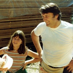 With Maja in 1977 or so