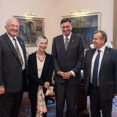 Meeting the President of Slovenia June'17