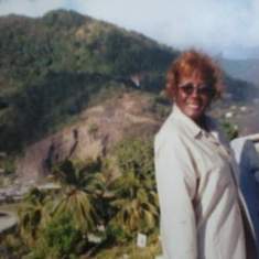 Mom traveling in Grenada.