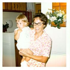 Me and my mother in her cat glasses!