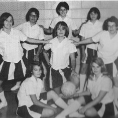 Senior volleyball team '66 top center