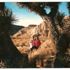 Fran and Ariel at Red Rock Canyon - February 1996
