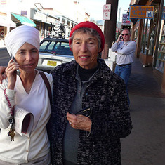 GMK with mom in downtown Santa Fe.