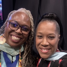 Fresno State Black Graduation c/o 23 Dr.Oputa and I walked in together holding hands 