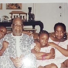 Papa and 3 of his grandkids. 