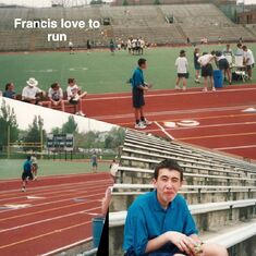 Frank love to run 