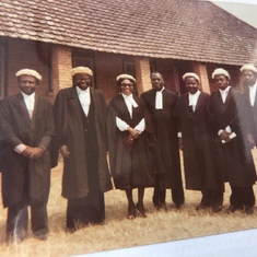 Swearing in as a lawyer. With one of his mentors Lawyer Senze