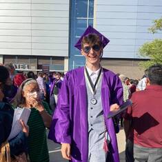 Gavin on graduation day.