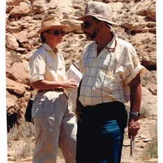 Fran and Beth at Canyon de Chey, 1988