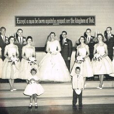 Fran and Barbara's wedding, 1960