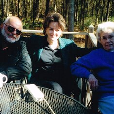 Fran with Helen and Rose, 1999