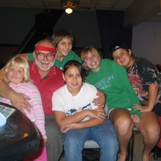 Fran with grandkids, 2007