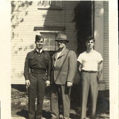 Dad (far right) with his Brother Allison and Father Frank