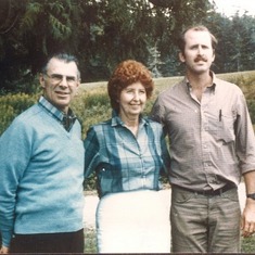 Dad, Mom and Stew in Canada