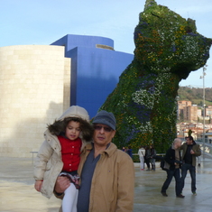 In front of the Guggenheim Bilbao, 2010