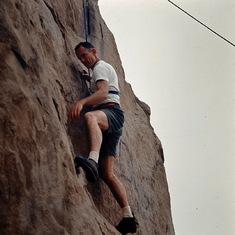 Dad-Rockclimbing at Stoney Point