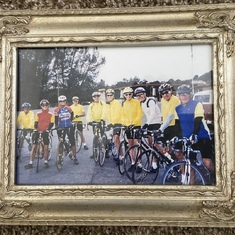 Dad and some of his fellow cyclists