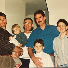 The Boys-Lee, Campbell, Dad, Mike, Matt & Garrett