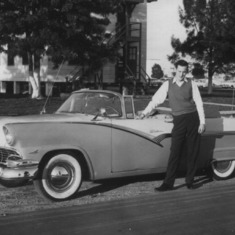 Frank, '56 ford at Sanford bks