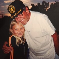 Erin and Grandpa after a fishing trip