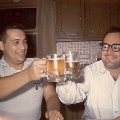 1966 08 10 Frank Marotta and Don Olynyk drinking it up