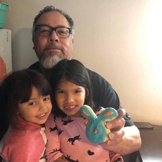 Steven’s granddaughters Feona and Taluluah