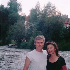 Frank and Janet near Prague 1997