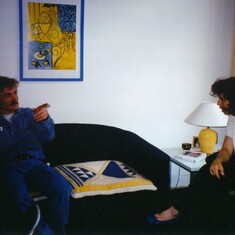 Viki Sonntag and Frank in Holland, a heated discussion about art or ?