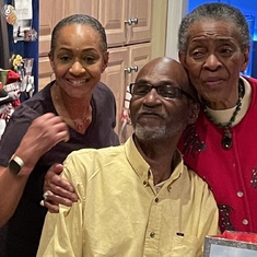 Frank and his mom & his sister Darlene 