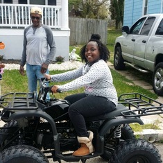 Four wheelin' with the grandkids! 