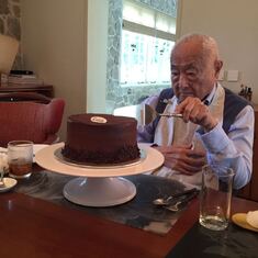 Uncle frank loves chocolate cake 