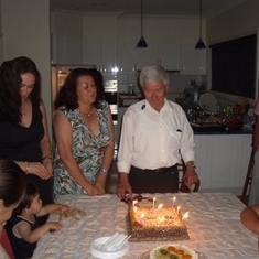 Dad's 70th birthday wishes with family...