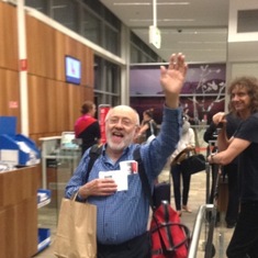 Leaving Australia, heading for home. We loved his visits so much. 