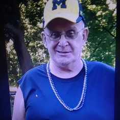 The Michigan man. He loved watching the U of M football. 