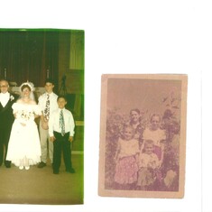 Paulette and her boys at our wedding.  Fred's mom with her 3 kids (Nancy, Paulette and Fred)