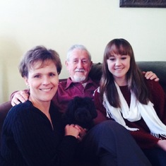 Fred with Melissa and Hannah Thanksgiving 2013