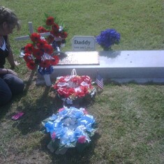 Visiting my Dad on Memorial Day.