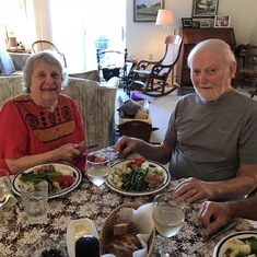 Dad and Mom loved a good salade niçoise!