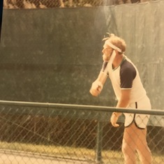 Dad loved playing tennis at Ocean Pines