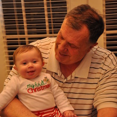 Keira and Grandpa, Christmas 2012