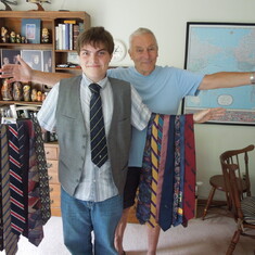 Dan Fortier & Fred, no man can have enough ties!