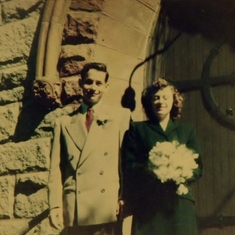 Oct 1, 1949 Dad and Mom's Wedding