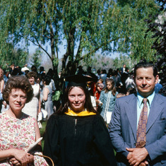 Mom, Dad and Gail 1972 Merrimack College Graduation