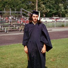 Dad's photo of Fred's High School Graduation, 1972