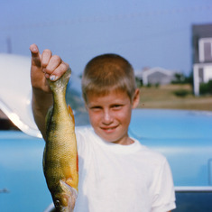Steve with catch, Nantucket Summer, Dad's photo