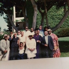 Armond's graduation from Loyola Marimont Law School- Family & friends- dad  on front row