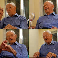 Reciting "Max und Moritz" at his 95th birthday celebration. He was as sharp as ever!