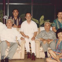 1986 Grandfather and eldest brother visits Singapore