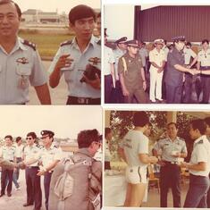 Singapore Air Force (Top right, Thai genera visit)